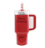 Personalized Tumbler Christmas Ornament ~ Stanley Cup Ornament
