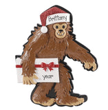 Bigfoot Personalized Christmas ornament ~ Sasquatch Ornament