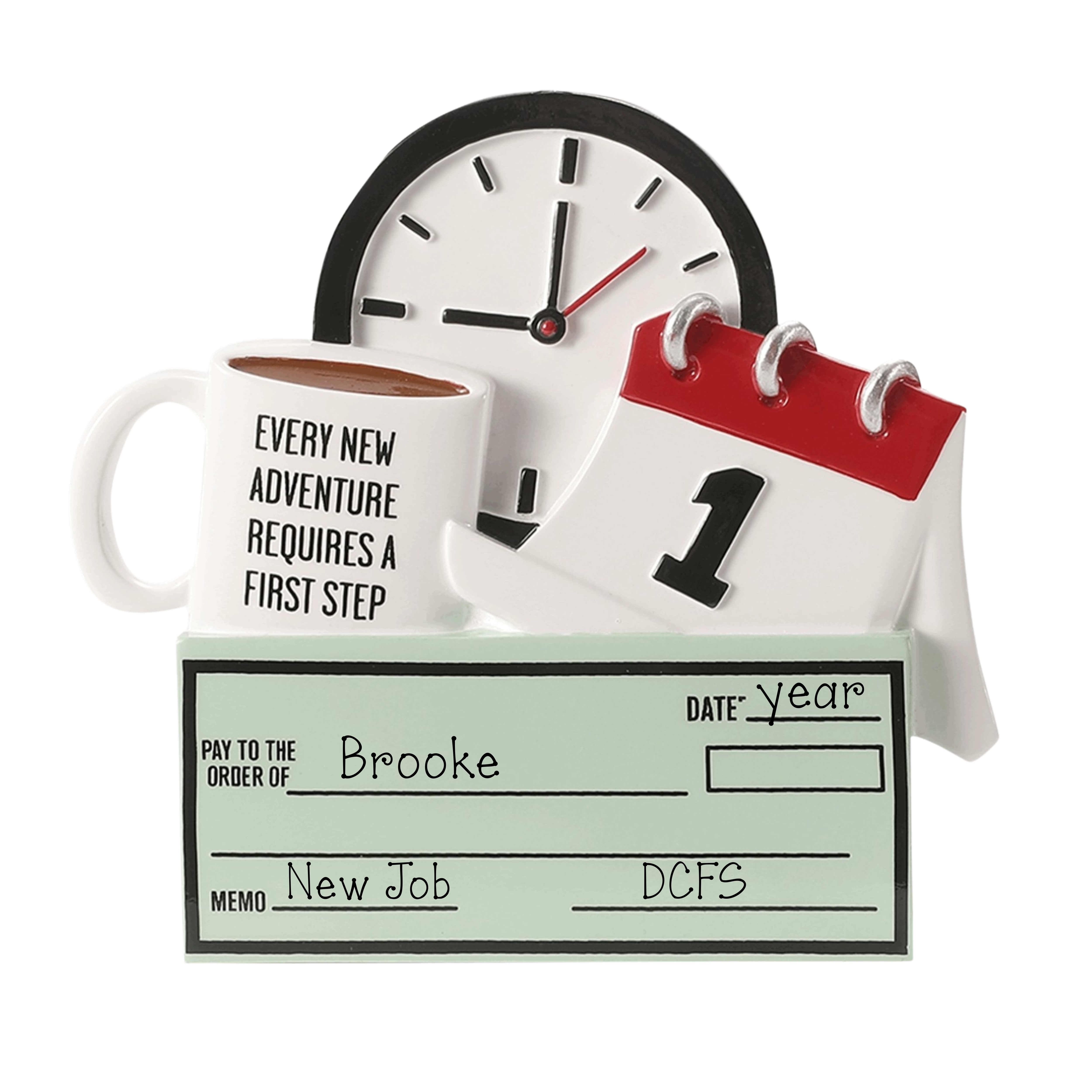 First Paycheck Personalized Christmas Ornament ~ First Job Ornament