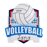Personalized Volleyball Christmas Ornament