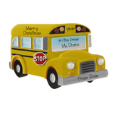 School Bus Personalized Christmas Ornament ~ Bus Driver Gift