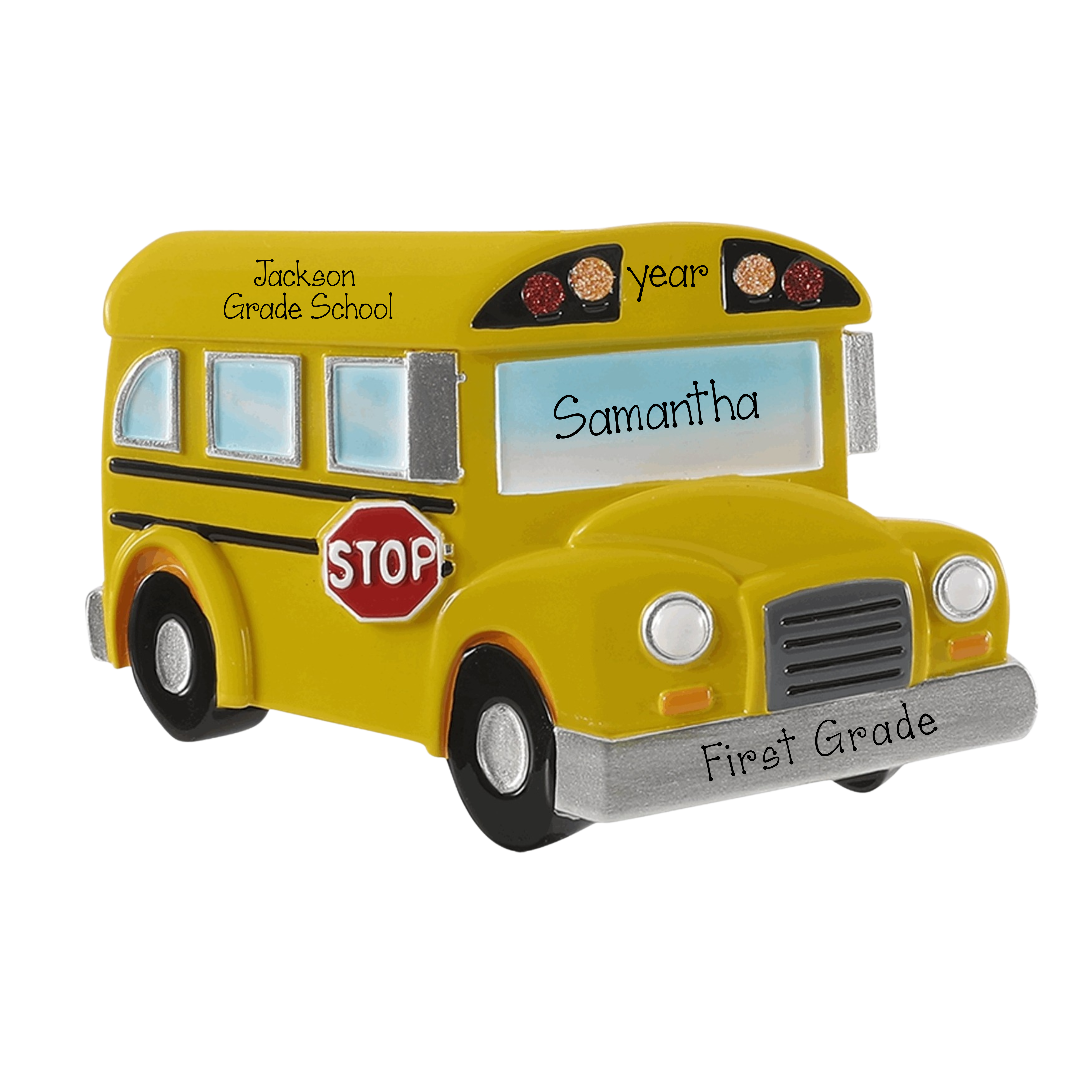 School Bus Personalized Christmas Ornament ~ Bus Driver Gift