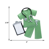 Personalized Green SCRUBS Christmas Ornament~ Nurse ~ Lab Tech ~ RN ~ CNA ~ Hand Personalized Ornament ~ Medical Gift (Copy)