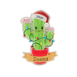 Personalized Christmas Cactus Ornament