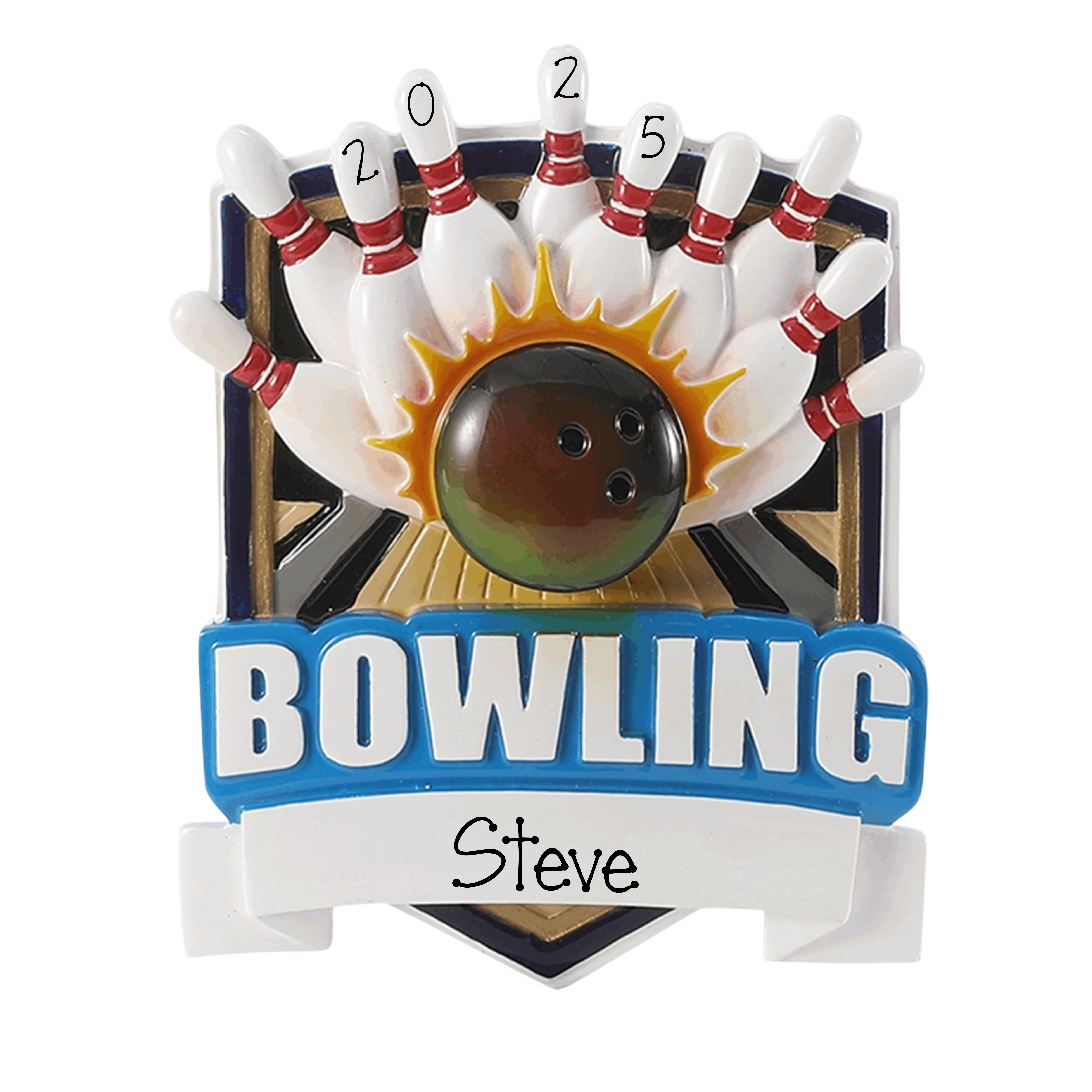 Personalized BOWLING Ornament ~ Bowling League Christmas Ornament
