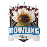 Personalized BOWLING Ornament ~ Bowling League Christmas Ornament