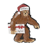 Bigfoot Personalized Christmas ornament ~ Sasquatch Ornament