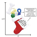 Dog Stocking~Personalized Christmas Ornament