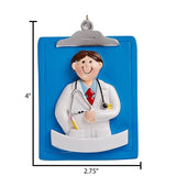 Personalized Male DOCTOR Ornament~Christmas Ornaments~Hand Personalized Ornament~Ornament~Personalized Gifts