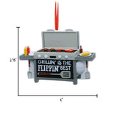 Personalized GRILLING Ornament~Christmas Ornaments~Cooking~Hand Personalized Ornament~Personalized Gifts~Grill Master Ornament~Dad Ornament