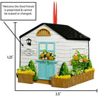 SHE SHED Personalized Ornament~Love Flowers Ornament~Christmas Ornaments~For Mom~Garden Club Ornament~Hand Personalized~Personalized Gifts