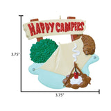 Tent "HAPPY CAMPERS" ~Personalized Christmas Ornament