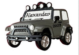 Personalized Gray JEEP 4x4 off road Ornament ~ Off Road Utility Vehicle