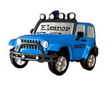 Personalized Blue JEEP 4x4 off road Ornament ~ Off Road Utility Vehicle
