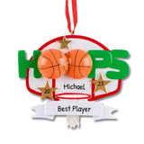Basketball Christmas Ornament~Basketball Hoops Personalized Ornament~Christmas Ornament Personalized