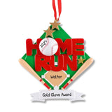 BASEBALL Personalized Christmas Ornament~Home Run Ornament~Baseball Player Ornament~Baseball Coach Gift