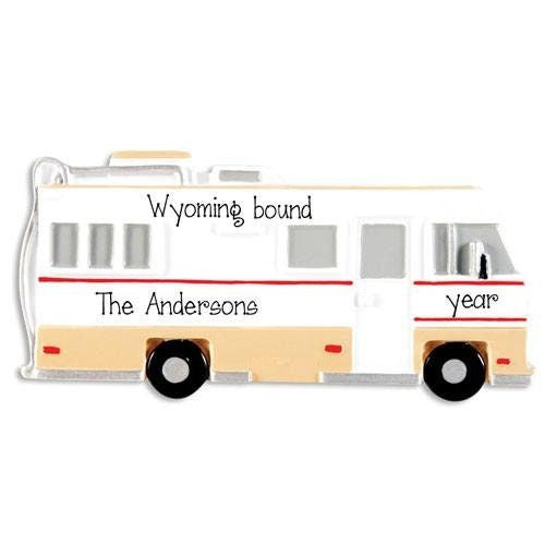Personalized Camper Ornament~RV Ornament~Personalized Camping Vacation Ornament~Motorhome Ornament~Retirement Ornament~Family Camping Trip