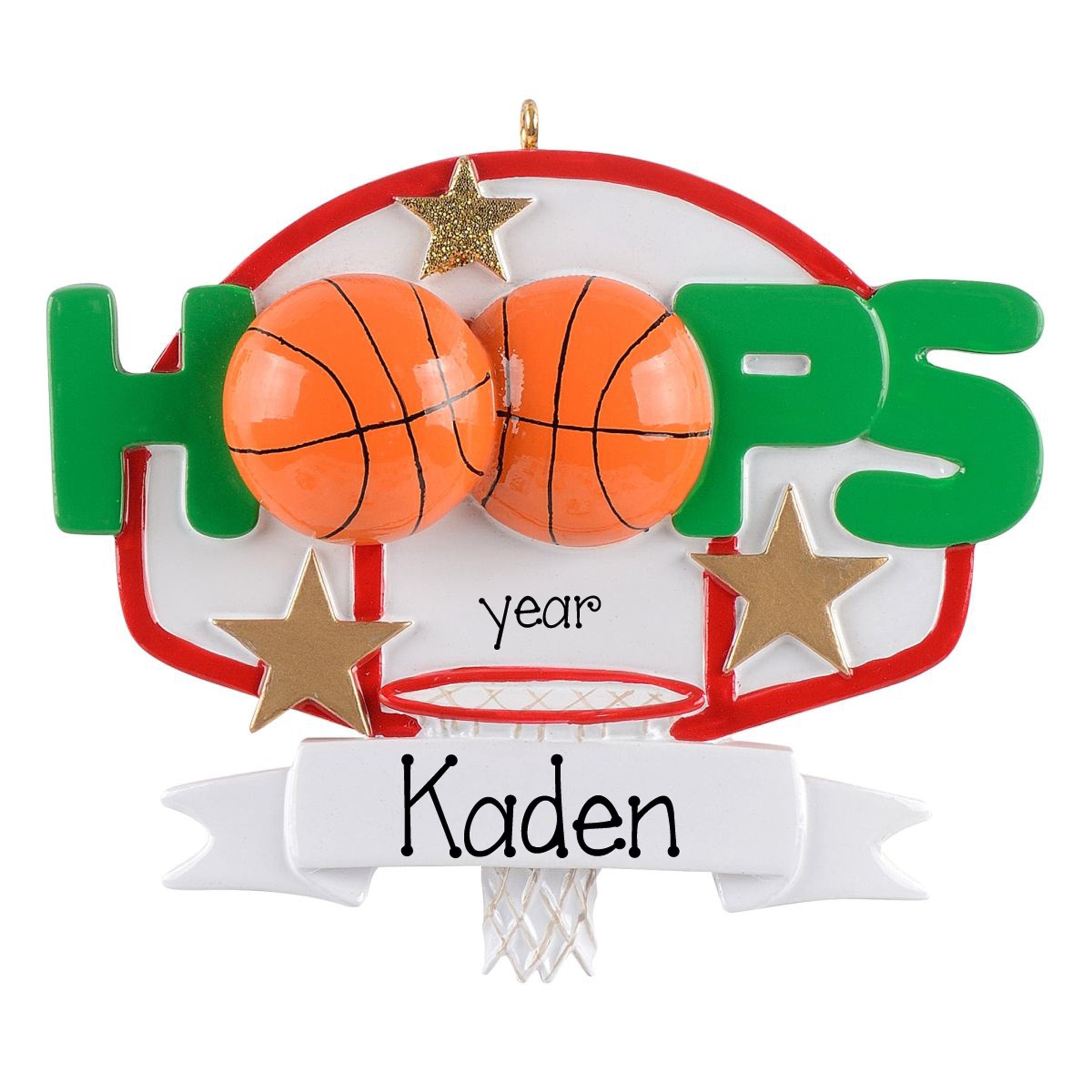 Basketball Christmas Ornament~Basketball Hoops Personalized Ornament~Christmas Ornament Personalized