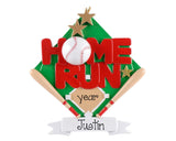 BASEBALL Personalized Christmas Ornament~Home Run Ornament~Baseball Player Ornament~Baseball Coach Gift