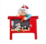 Bunny Rabbit Personalized Christmas Ornament