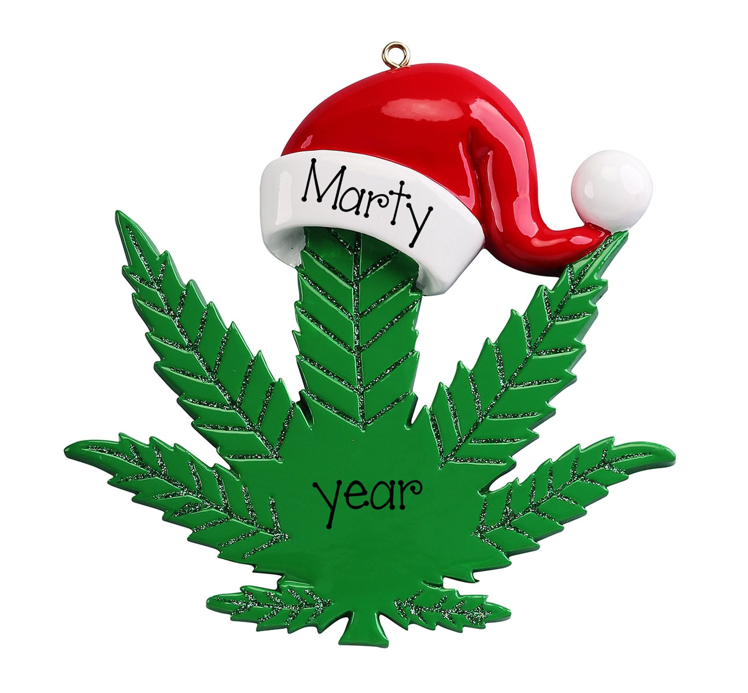 Marijuana Leaf Ornament~Gift for Stoner~Funny Stoner Gift~Smoking Marijuana~Pot Leaf Christmas Ornament~Cannabis Ornament~Personalized Gifts