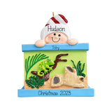 Loves Reptiles  Kids Ornament ~ Pet Lizard ~  Gecko Ornament