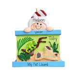 Loves Reptiles  Kids Ornament ~ Pet Lizard ~  Gecko Ornament