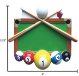 Personalized Pool Table Ornament ~ Billiards Christmas Ornament ~ Game Ornament ~ Gift for Pool Players ~ Game Night~Gift For Billiard Lover