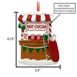 Personalized Hot Cocoa Stand Christmas Ornament