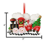 Personalized Locomotive Train  Christmas Ornament