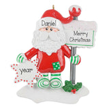 Santa Claus Christmas Ornament ~ Holiday Greeting Ornament ~ Santa Ornament ~Ornament Exchange ~ Ornament for a Child ~ Personalized Gifts