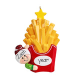 Personalized French Fries Ornament ~ Fast Food Ornament ~ First Job Ornament ~ Funny Christmas Ornament ~ Fast Food Ornament