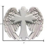Personalized Memorial Christmas Ornament ~ In Loving Memory of Loved One ~ Angel Wings Personalized Cross Ornament ~ In Memory of Ornament