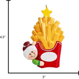 Personalized French Fries Ornament ~ Fast Food Ornament ~ First Job Ornament ~ Funny Christmas Ornament ~ Fast Food Ornament