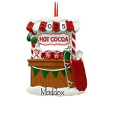 Personalized Hot Cocoa Stand Christmas Ornament