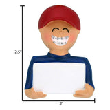 Braces Personalized Christmas Ornament ~ Boy with Braces~ Brace Face ~ Orthodontist ~ Tin is In ~ Metal Mouth ~ Perfect Smile ~ Braces