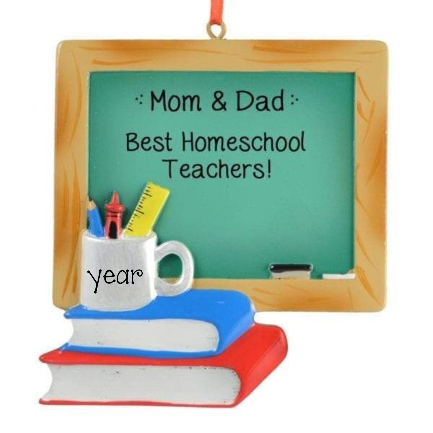HOMESCHOOL CHALKBOARD - Personalized Ornament