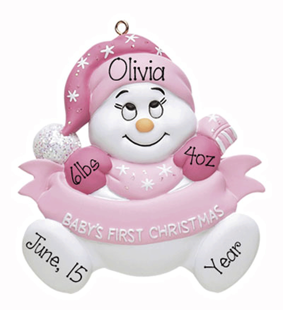 Baby's first christmas snowman ornament hotsell