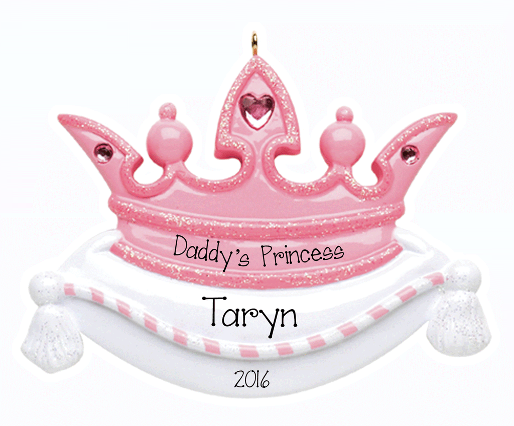 Pink Crown-Personalized Ornament