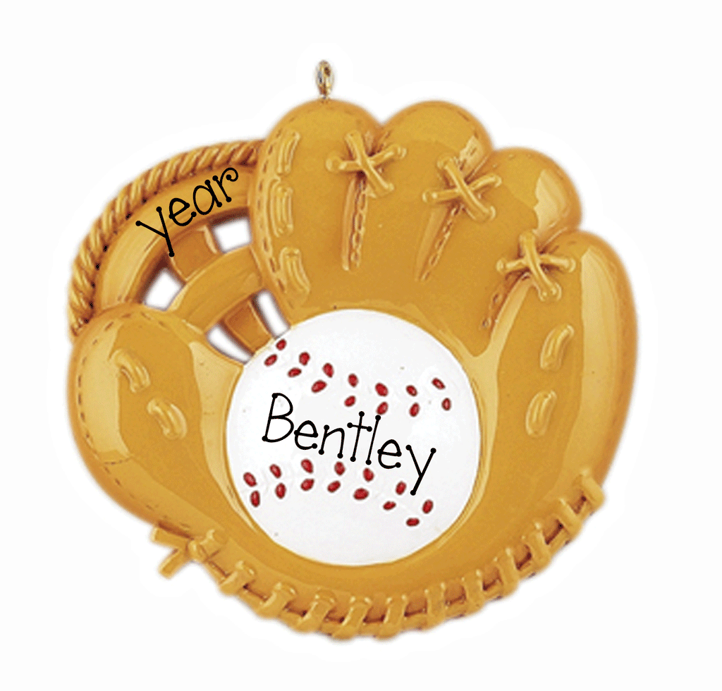 Baseball Mitt - Personalized Ornament