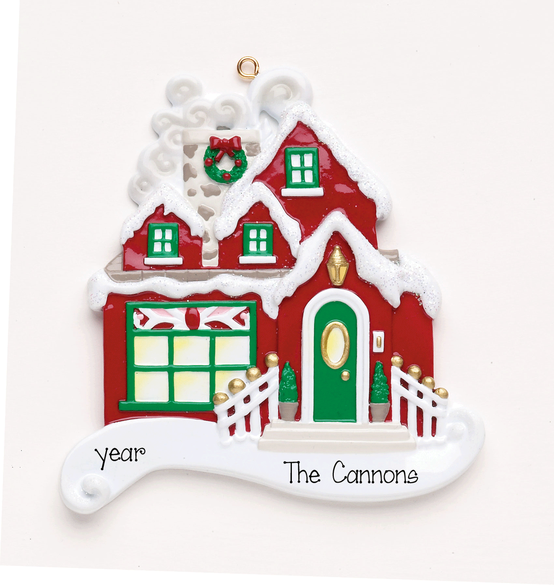 Red House Ornament, My Personalized Ornaments