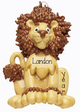 personalized LION ornament, my personalized ornaments