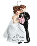 WEDDING COUPLE OUR 1ST CHRISTMAS ORNAMENT / MY PERSONALIZED ORNAMENTS