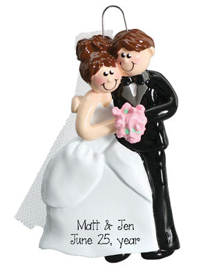 JUST MARRIED COUPLE WEDDING Ornament