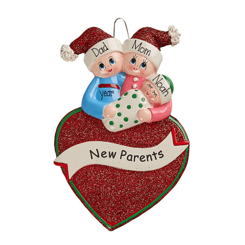 Proud New Parents~Personalized Christmas Ornament