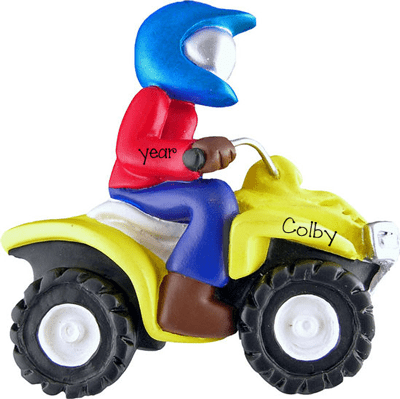 4 wheeling-ATV-4 Wheeler~Personalized Christmas Ornament