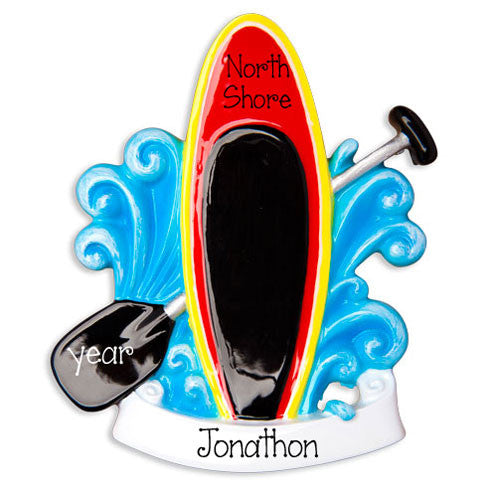 PADDLE BOARDING - Personalized Christmas Ornament