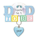 Dad to be, my personalized ornaments
