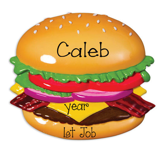 HAMBURGER / 1ST JOB / MY PERSONALIZED ORNAMENTS