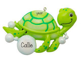 Green Sea Turtle ~ Personalized Christmas Ornament